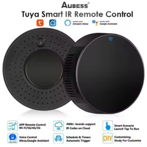 Tuya IR WiFi التحكم عن بعد الذكي العالمي الأشعة تحت الحمراء التحكم المنزلي الذكي للتلفزيون DVD AC AUD يعمل مع Alexa Google Home Alice