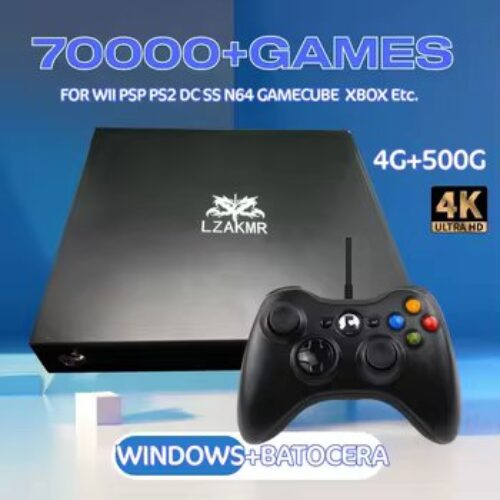 وحدة تحكم ألعاب قديمة لـ Wii ، وحدة التحكم الفائقة ، X7 Max ، محملة ، + ألعاب لـ Wii ، PS2 ، DC ، PSP ، GAMECUBE ، XBOX ، Windows 11 + ، Batocera ، Play on TV