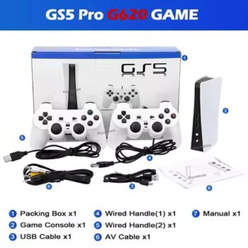 وحدة تحكم ألعاب الفيديو g5 pro g620 ، 8 بت ، usb 2 ، سلكي ، ألعاب كلاسيكية ، ريترو ، مخرج av ، تلفزيون ، جديد